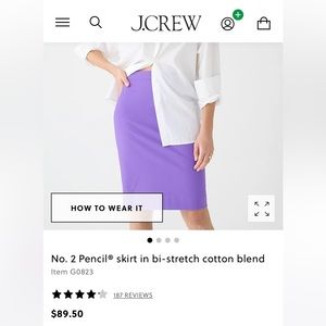 J. Crew Pink No. 2 Skirt, NWT